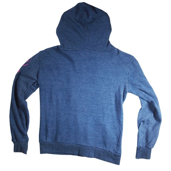 Santa Cruz Hoodie, Navy/Hot Pink, Ladies Size Small, Graphics on Sleeve - Picture 5 of 5